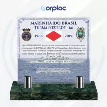 Placa de homenagem Marinho